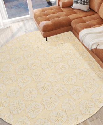 Seabreeze Washable SZ10 8'x8' Round Area Rug