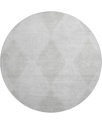 Trevi Washable TV4 8'x8' Round Area Rug