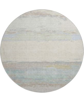 Trevi Washable TV8 8'x8' Round Area Rug