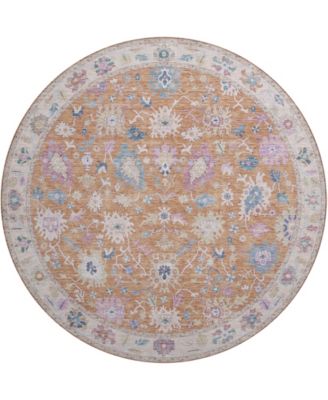 Hatay Washable HY7 8'x8' Round Area Rug