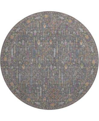 Hatay Washable HY5 8'x8' Round Area Rug