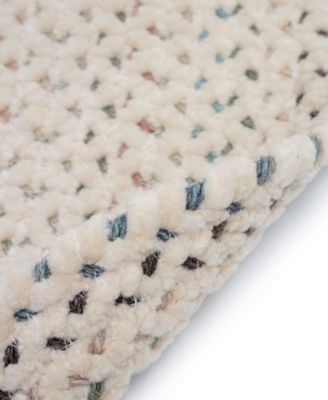 Dramatic Static 0027 2'x8' Oval Runner Area Rug