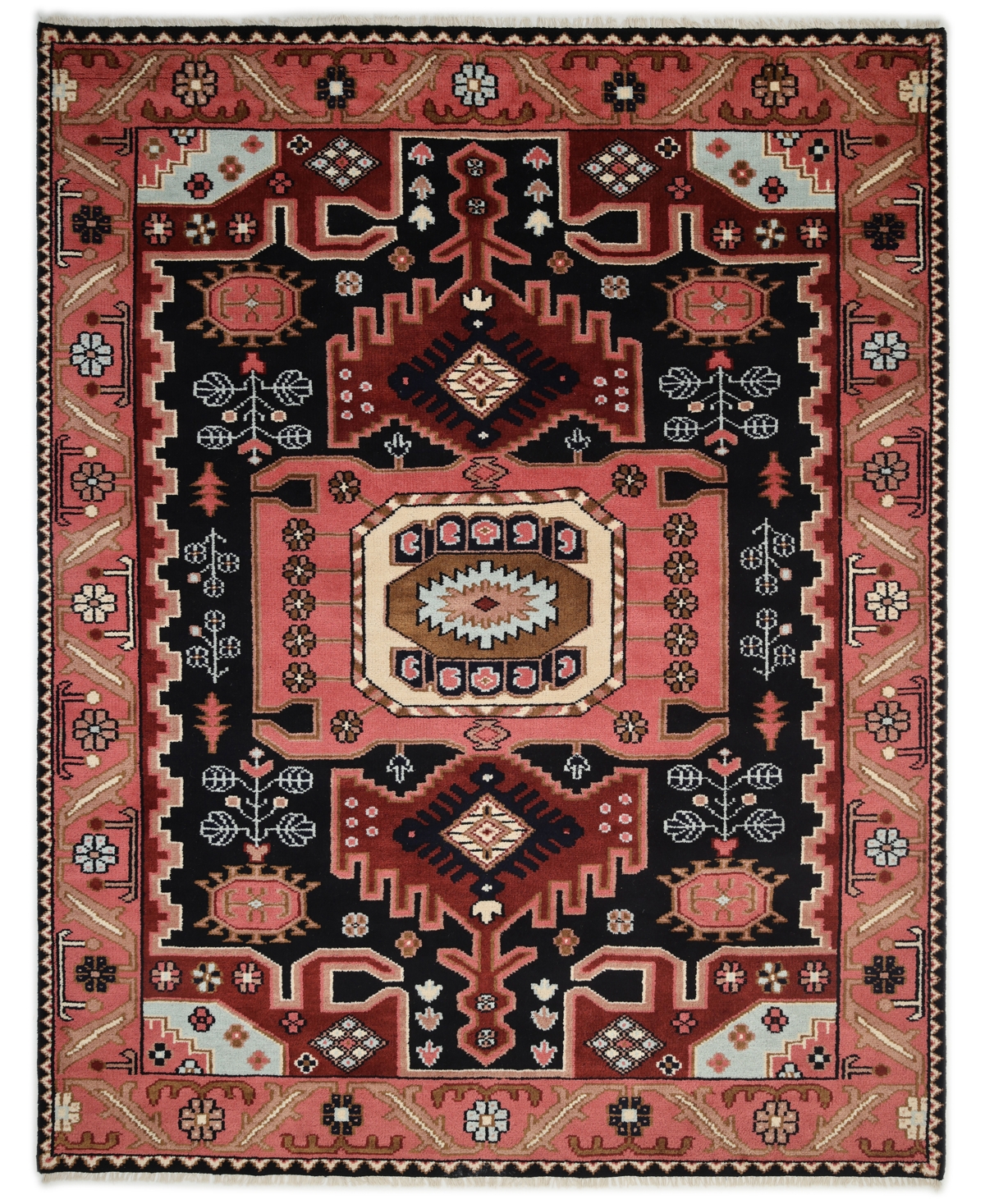 Timeless Rug Designs Mojave S3405 3'x5' Area Rug In Black