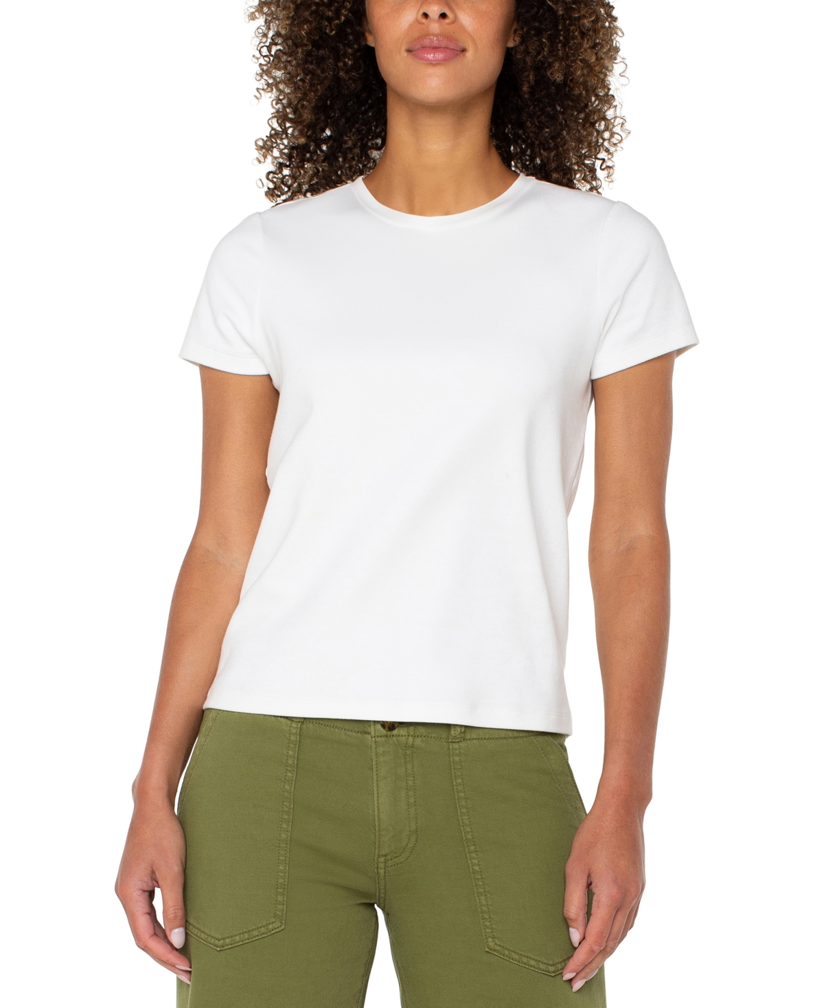 Liverpool Los Angeles Crewneck Tee In White