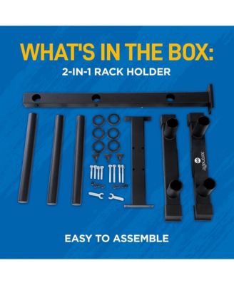 Weight Plate Rack with Barbell Holders, 800-Pound Capacity