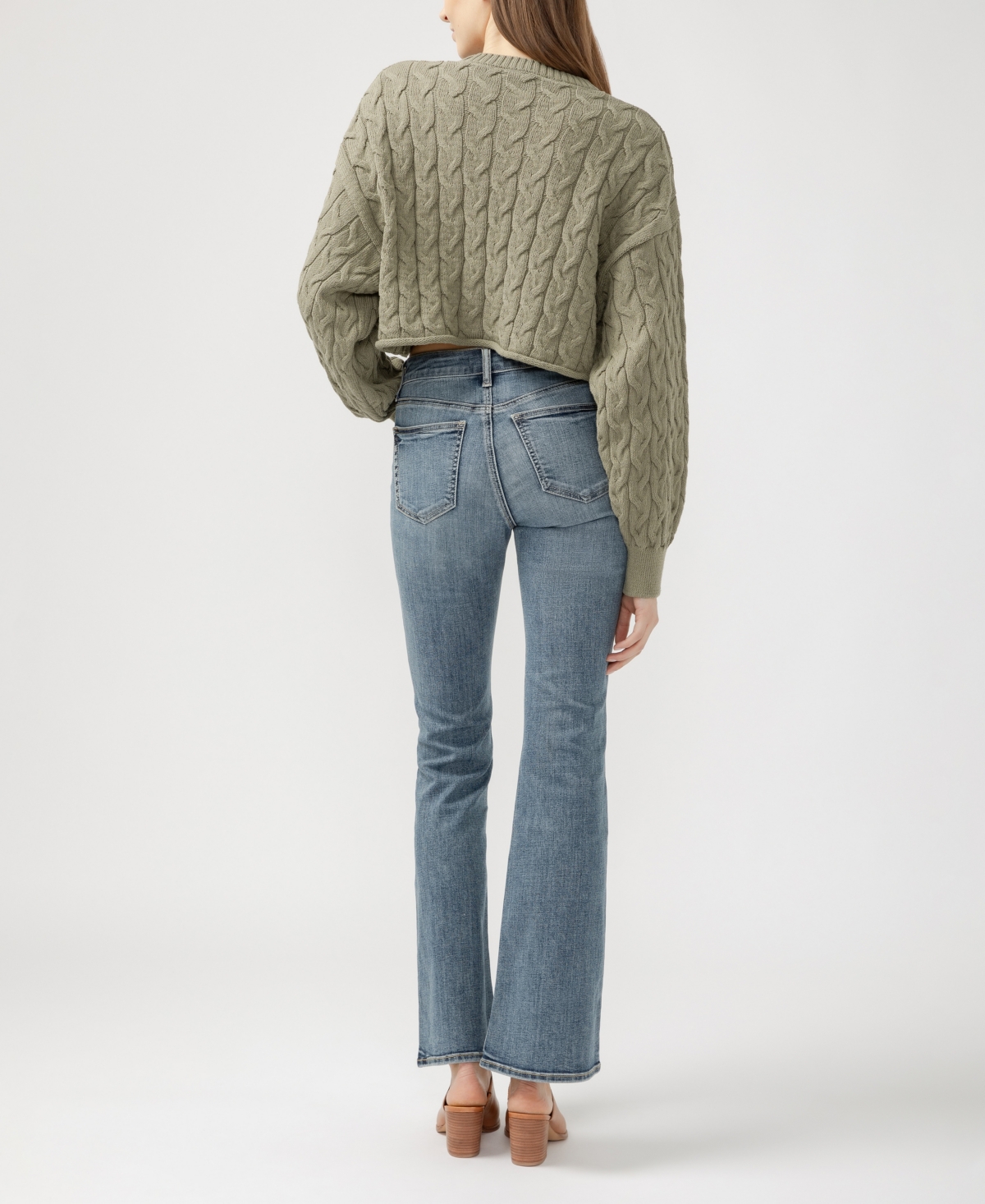 SILVER JEANS CO. WOMEN'S SUKI MID RISE CURVY FIT BOOTCUT JEANS 