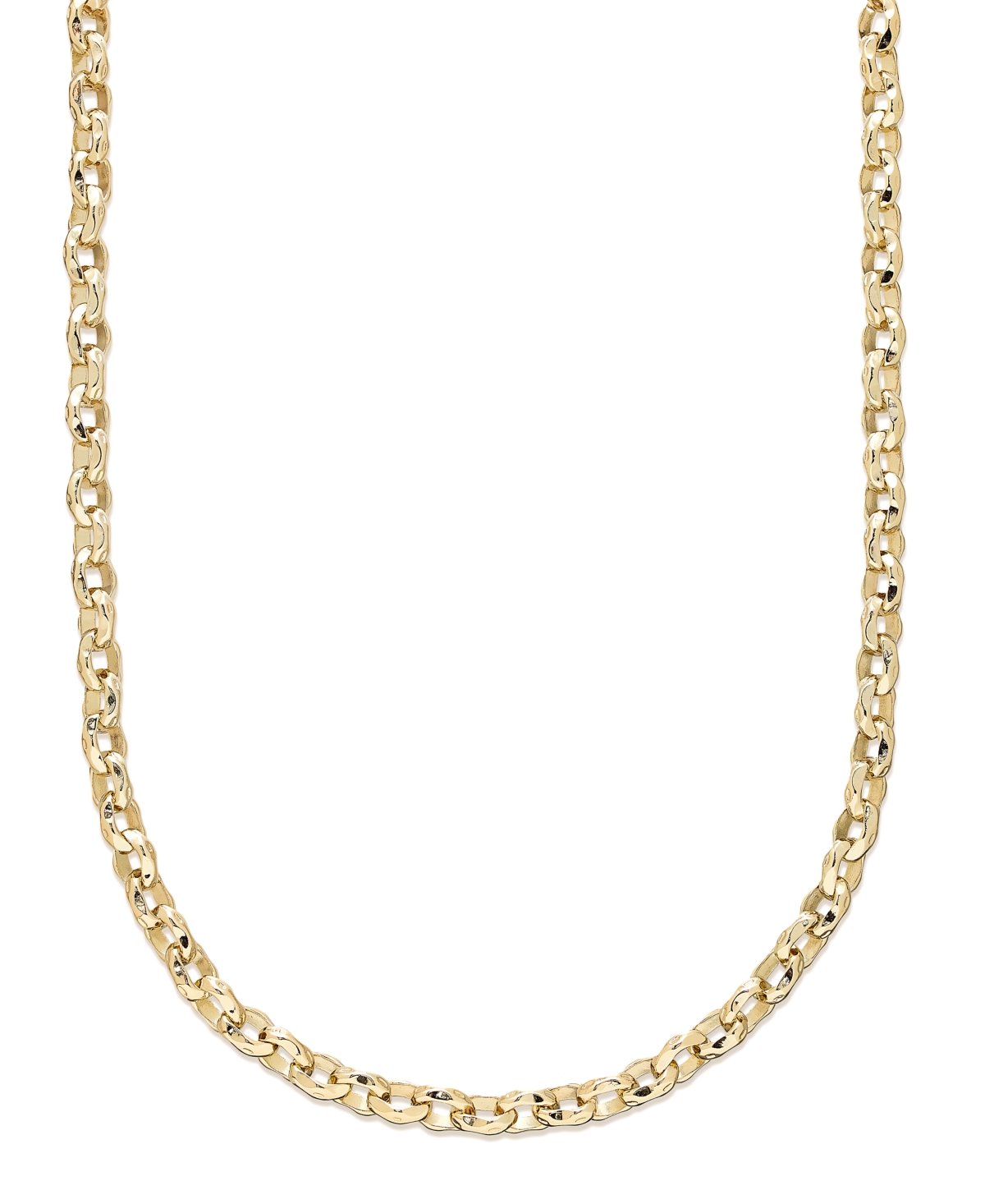 Silver, Gold Lobster Clasp Closure Chain Necklace - Gold