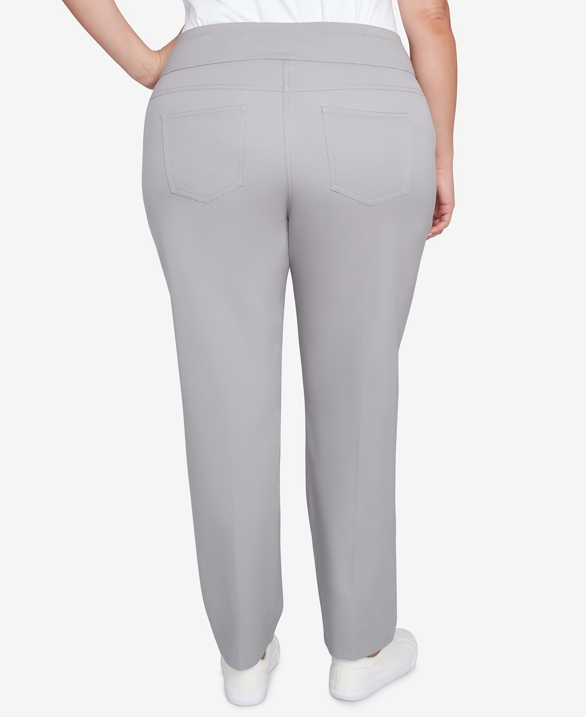 Ruby Rd. Plus Size Soft Hand Twill Bi-Stretch Pull-On Pants