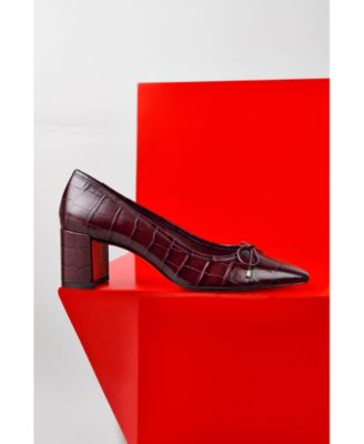 Women's Arissa Square Toe Mid Block Pumps