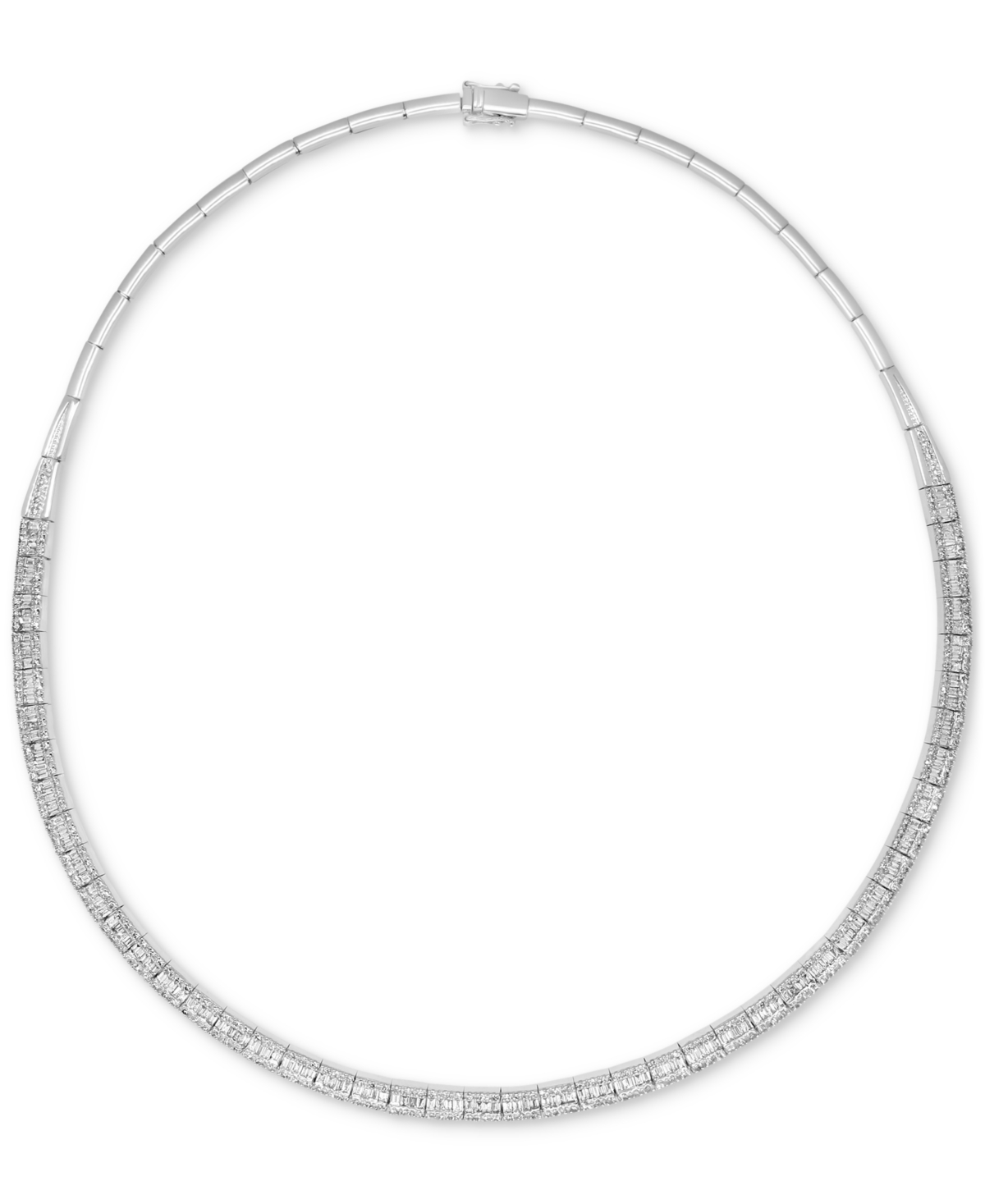 EFFY COLLECTION EFFY DIAMOND ROUND & BAGUETTE 17" COLLAR NECKLACE (4 CT. T.W.) IN 14K GOLD (ALSO AVAILABLE IN WHITE  