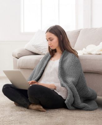Heated Sherpa Throw, 50" x 60"