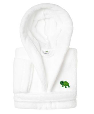 Kids Turtle Super Plush Double Brushed Hooded Bathrobes
