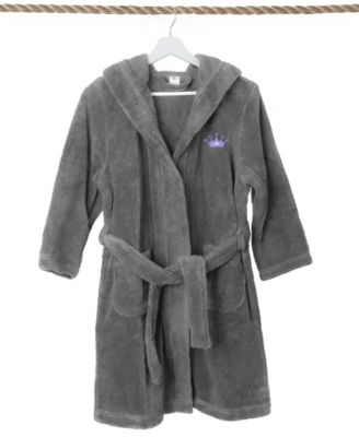 Kids Crown Super Plush Double Brushed Hooded Bathrobe