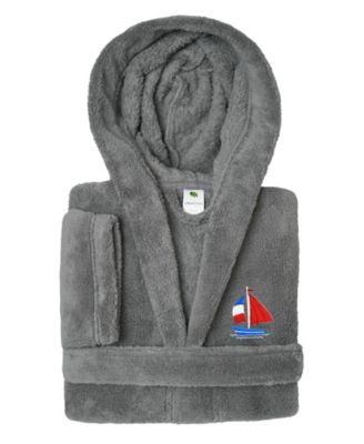 Boat Kids Super Plush Double Brushed Hooded Bathrobe