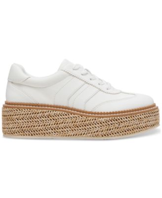 Women's Barkley Raffia Platform Lace-Up Sneakers