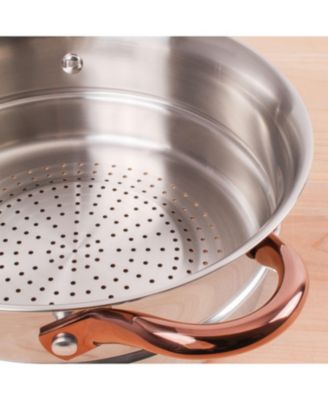 Ouro Gold 18/10 Stainless Steel 10" Steamer Insert, Two Side Handles