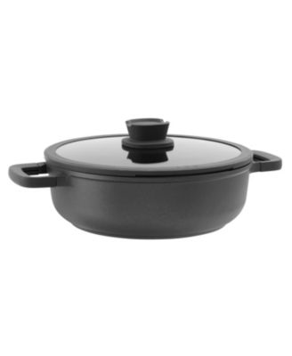Leo Stone+ Nonstick Ceramic 11" Saute Pan with Lid 2-handle Recycled, 5qt