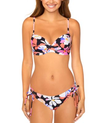 Juniors Moonshadow Bikini Top Tied Bottoms