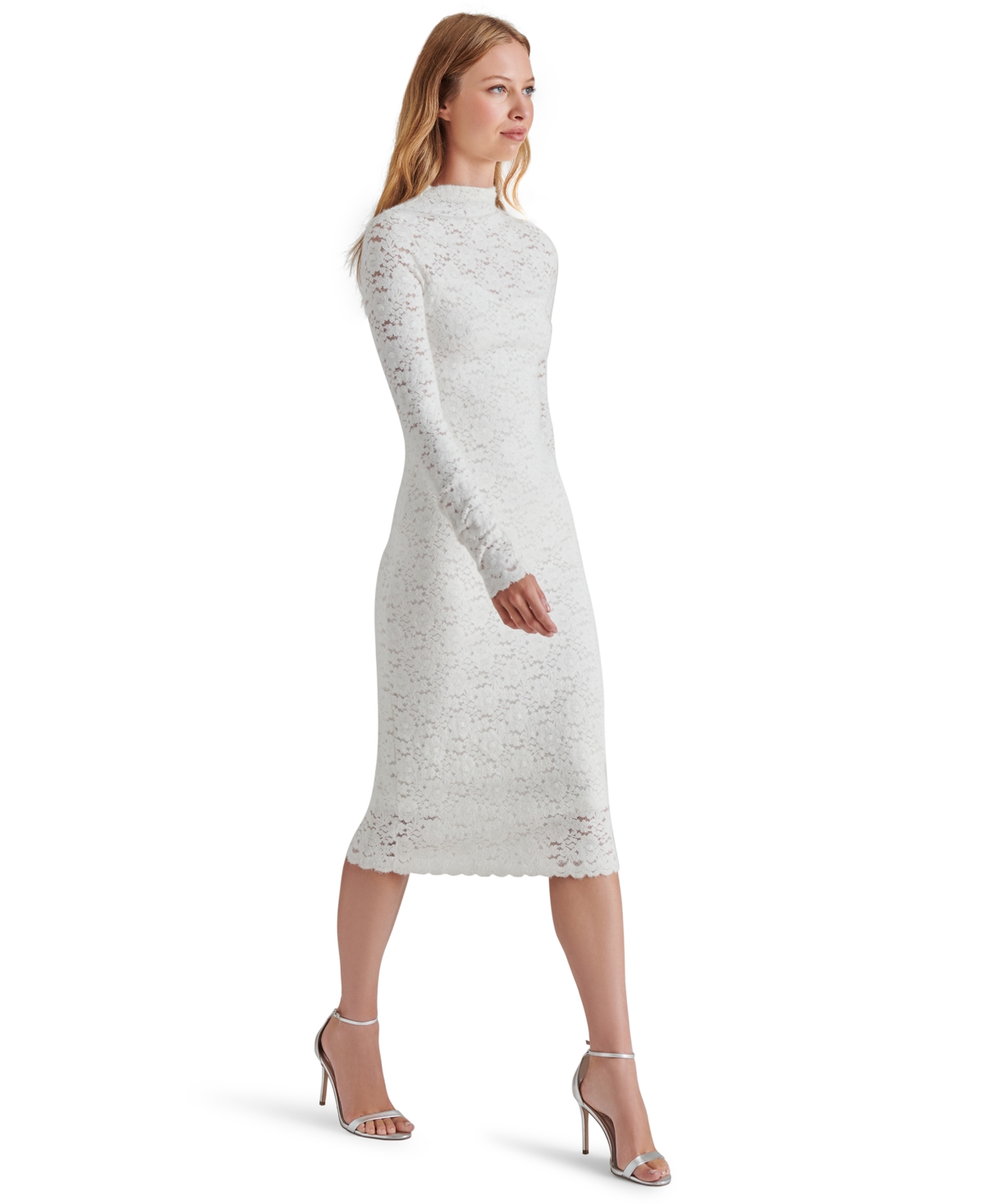STEVE MADDEN WOMEN'S VIVIENNE LACE MIDI DRESS 