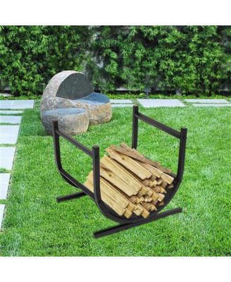 U-Shaped Firewood Holder for Efficient Storage and Organization
