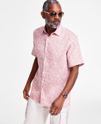 Club Room - Men's Linen Floral Shirt