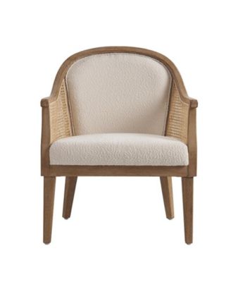 Werner Farmhouse Rattan Solid Wood Armchair