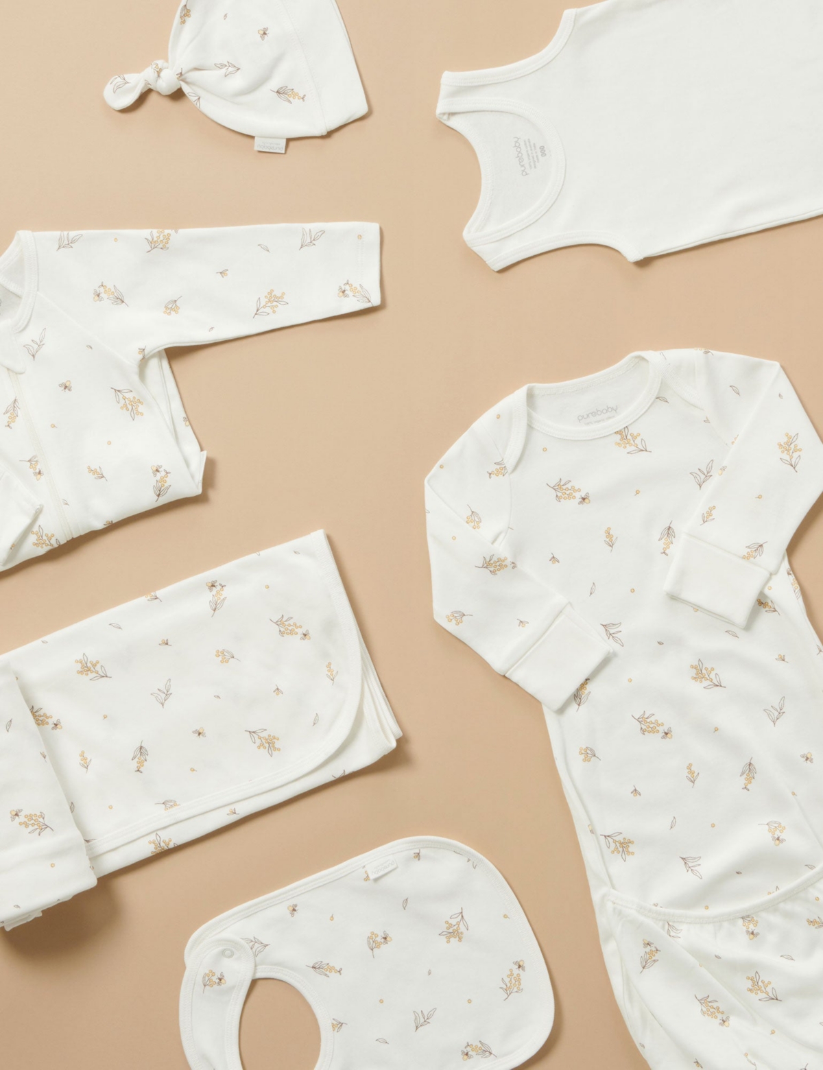 Purebaby Baby Boy and Girl Newborn Hospital Pack 6 Piece