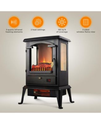 LifePro 1500W 3 Sided Electric Infrared Quartz Indoor Stove Heater