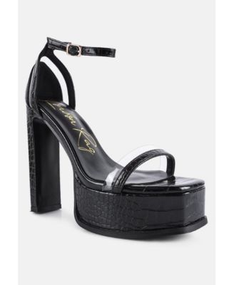 Womens Cutlass High Heeled Chunky Sandals