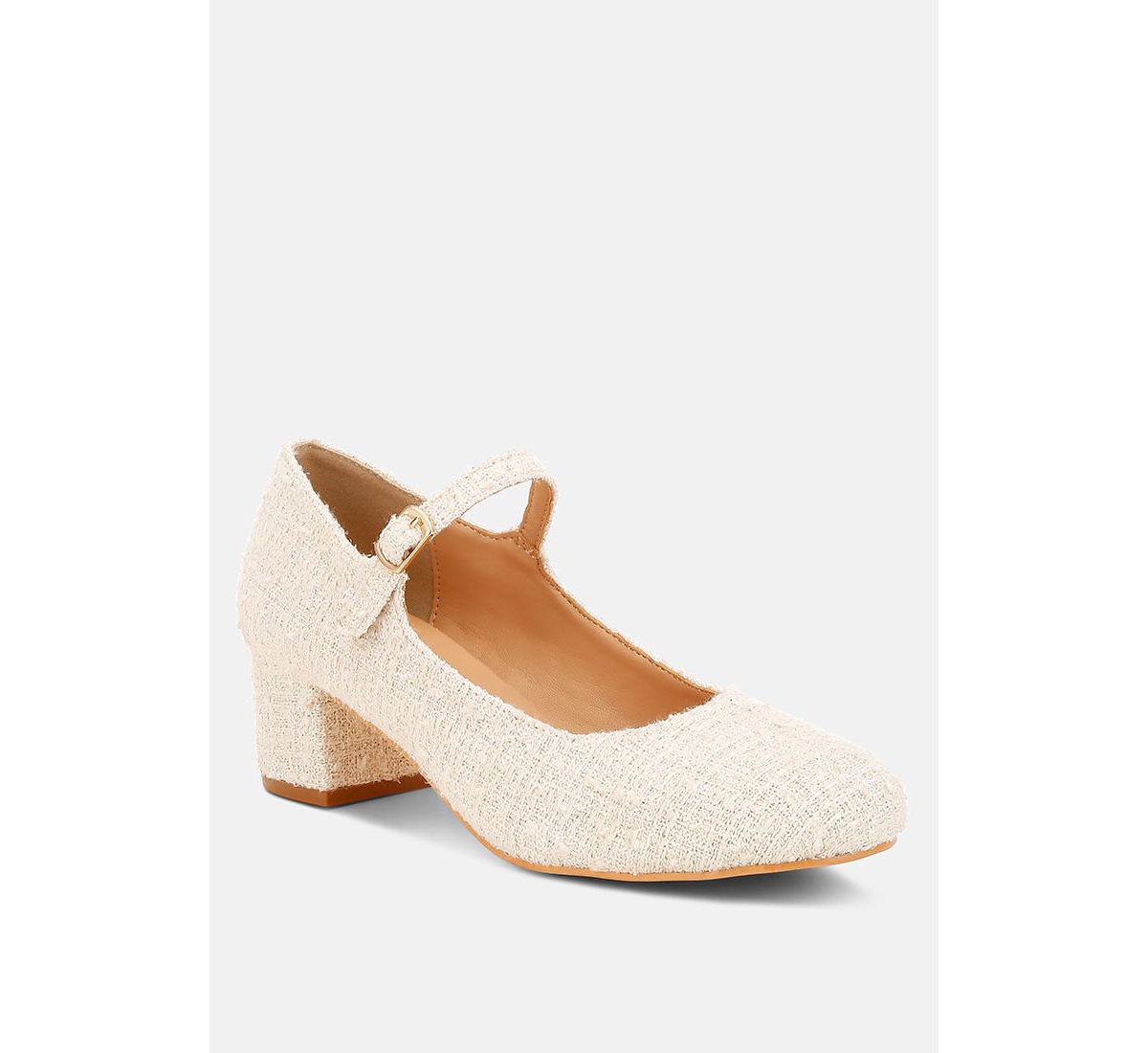Rag & Co Antara Tweed Mary Jane Sandals