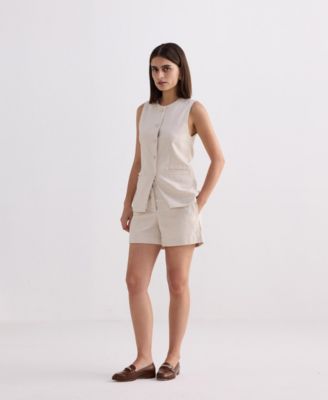 Women's Cotton Tweed Shorts