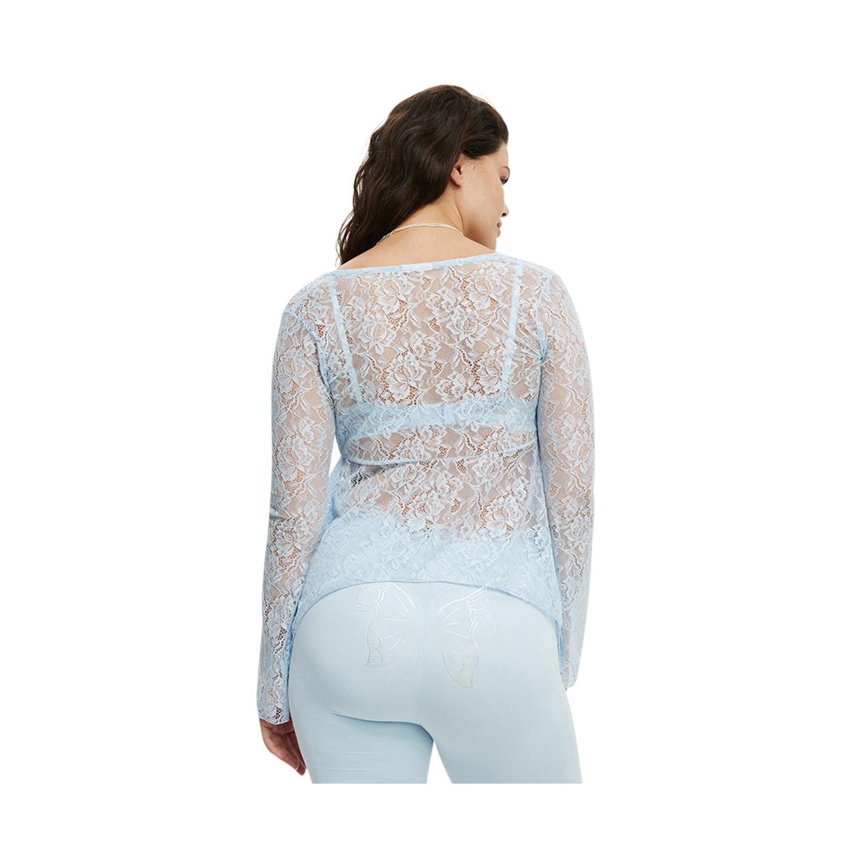 Cotton On Women's Peach Prc Lace Cardigan - eiffel sky
