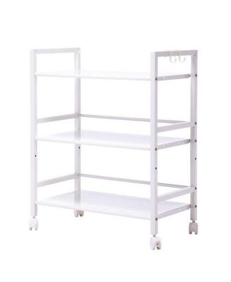 Widened 3-Tier Multi-Functional Storage Cart for Efficient Organization and Easy Access