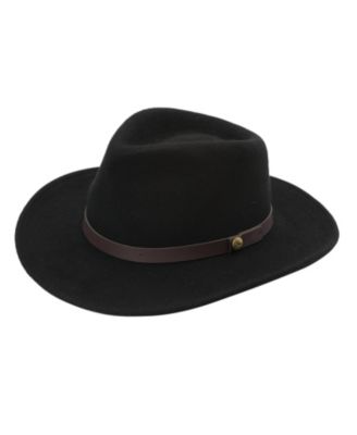 Sherpa Wool Felt Crushable Packable Fedora Hat