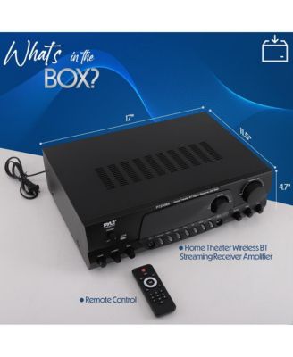 Home Theater Wireless Bluetooth Streaming Receiver Amplifier With FM/USB, 200 Watt