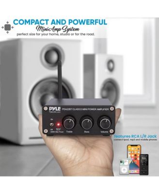 Compact Bluetooth Stereo Power Amplifier With 2 x 100 Watt Max Output