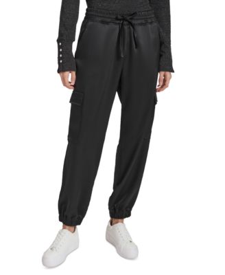 Marc New York - Women's Satin Cargo Jogger Pants