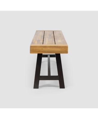 Streamdale Acacia Wood Dining Bench Outdoor Style And Durability