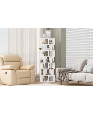 7-Tier Rotating Shoe Tower 360 Carousel Organizer