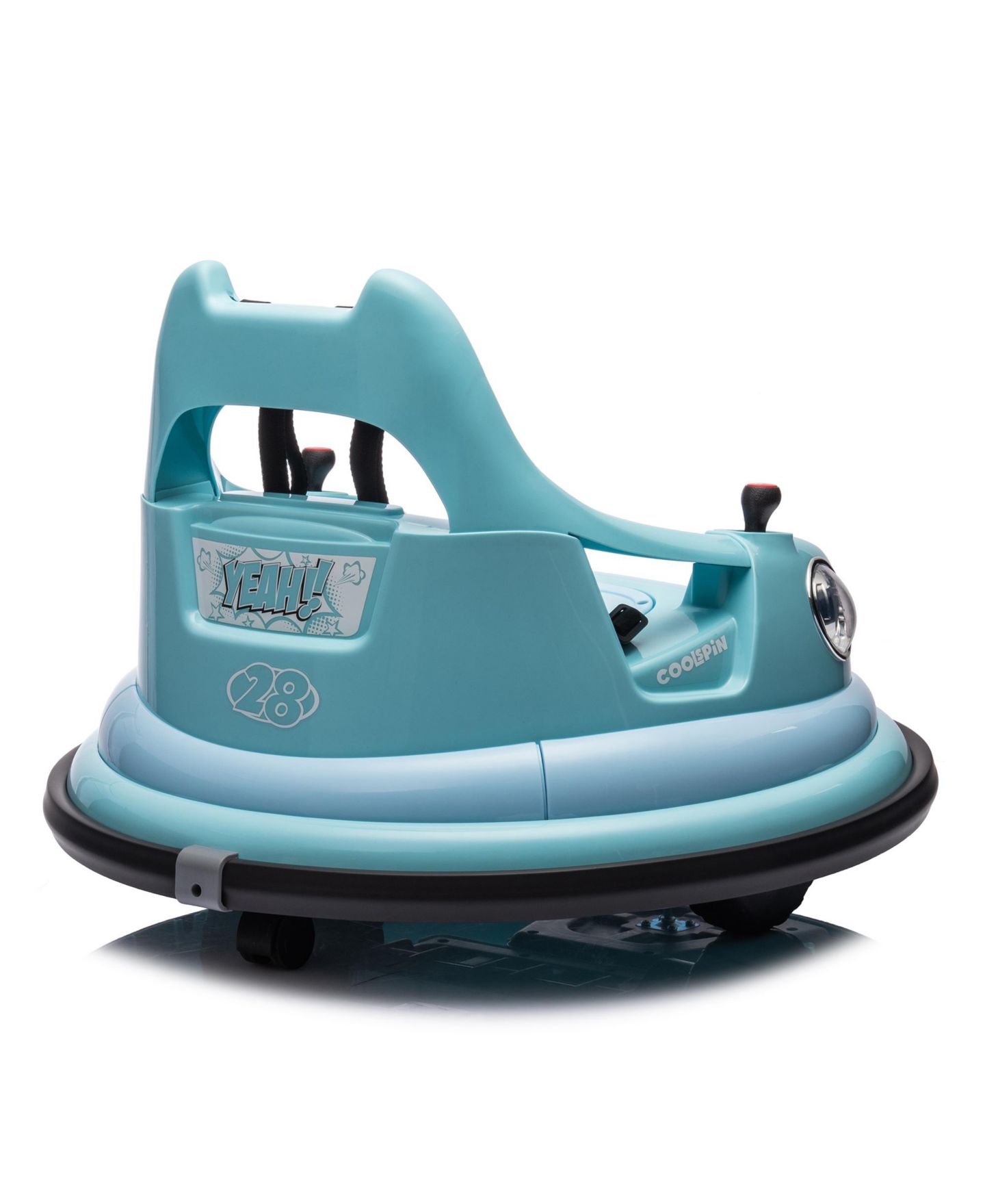 Детская игрушка Streamdale Furniture 12V Remote Control Bumper Car with LED Lights & Bluetooth, Ages 2+, цвет: Синий — фото 10