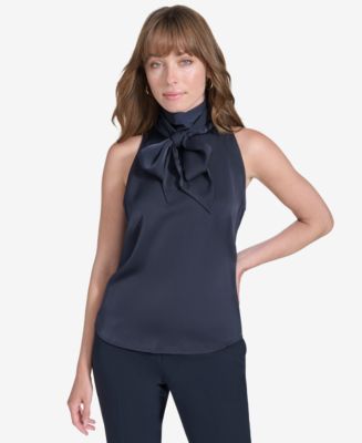 トップス MELT tie neck ribbon sleeveless blouse 00000000_zi_62f20e13-7176-4581