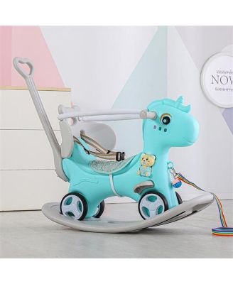 Rocking Horse for Toddlers, Safe and Durable Plush Ride-On Toy for Kids