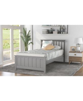 Wood Platform Bed Twin size Platform Bed