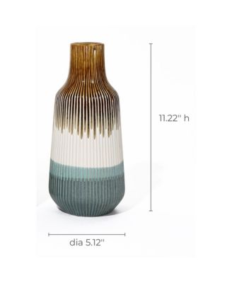 Earth Tones Ombre Stoneware Vase