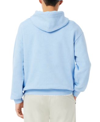 Lacoste Men's Relaxed Fit Long Sleeve Flower Print Logo Hoodie
