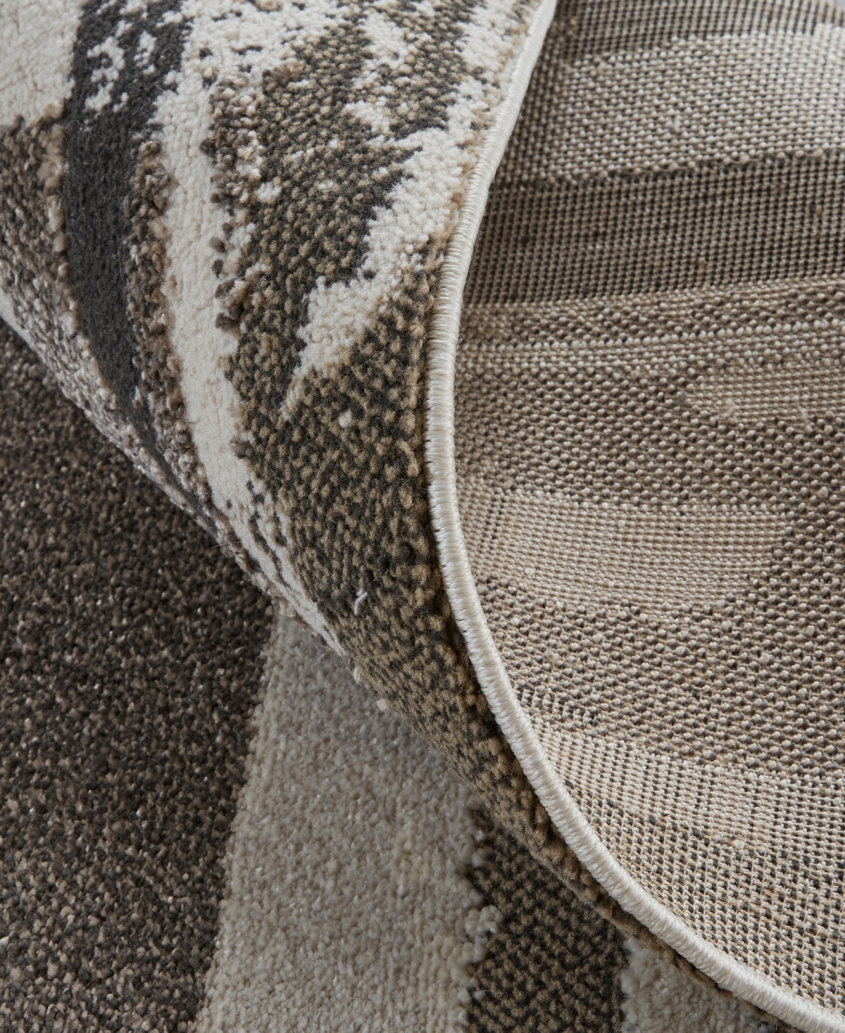 Feizy Vancouver 39fef 4'x6' Area Rug In Brown