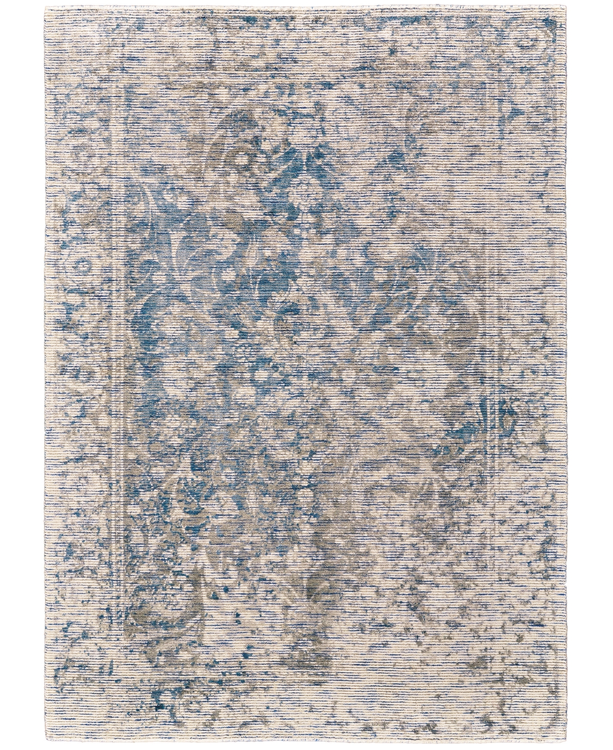 Feizy Reagan 8685f 2'x3' Area Rug In Ivory,blue