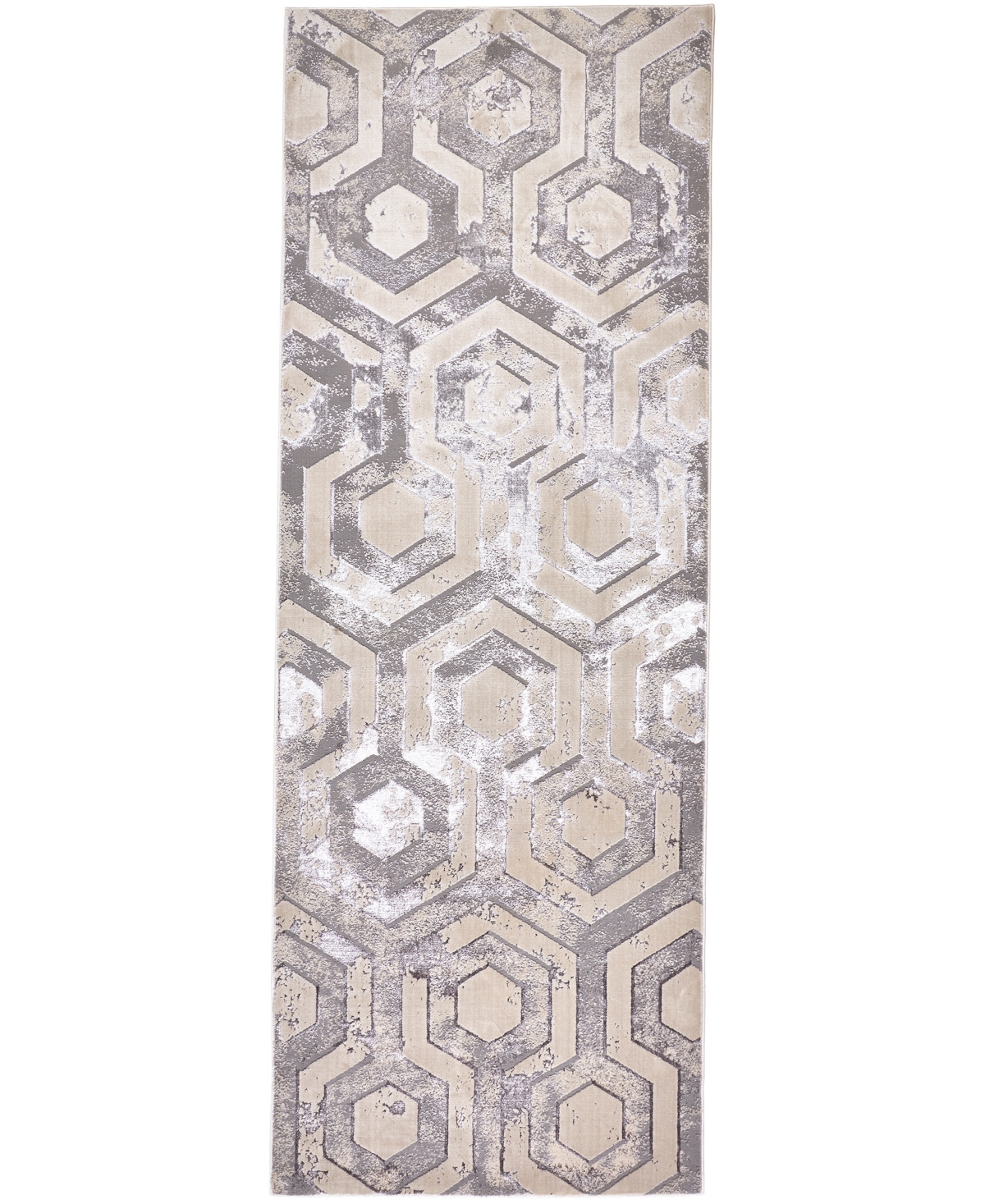 Shop Feizy Micah 3046f 2'10"x7'10" Runner Area Rug In Gray,taupe