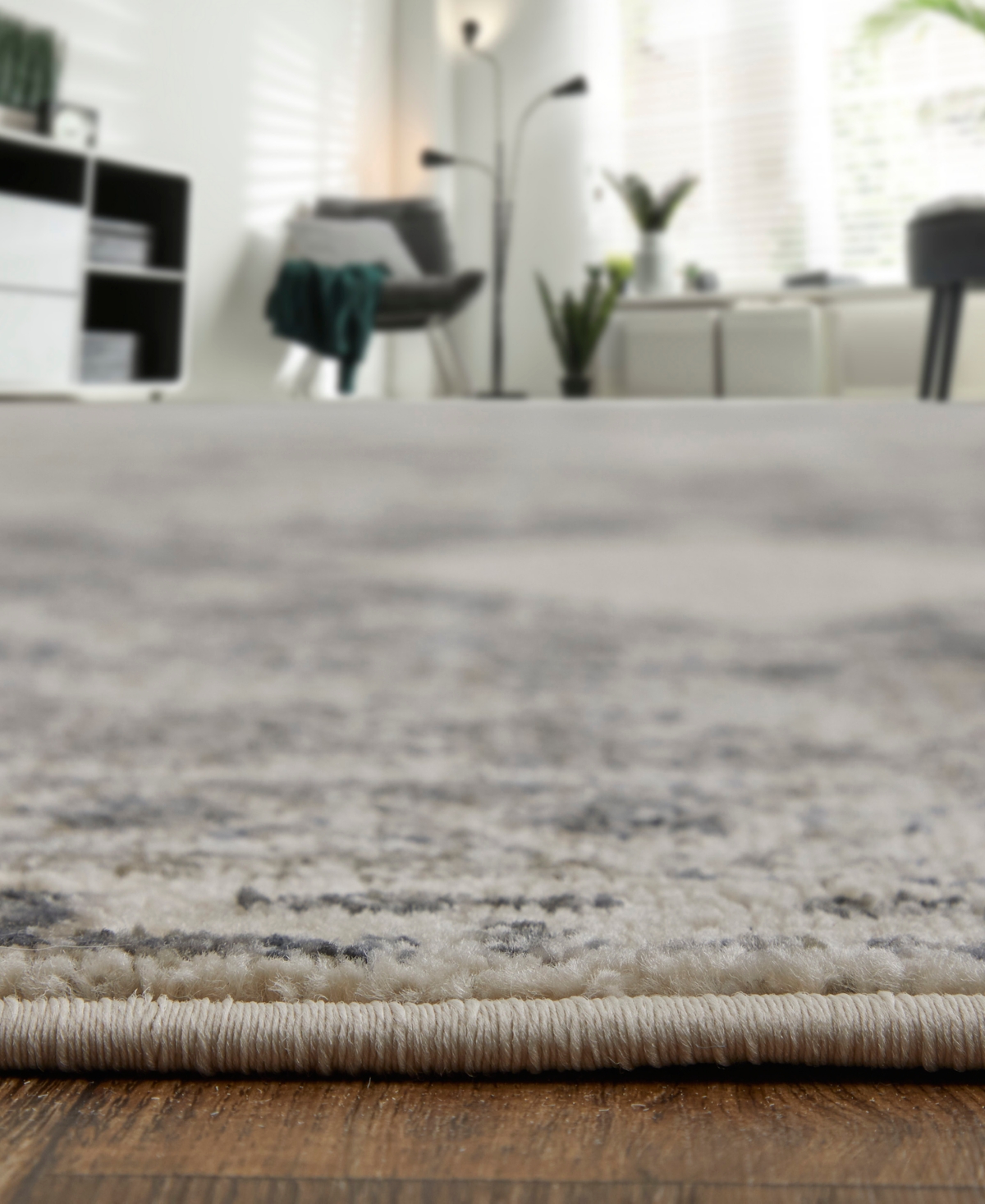 Feizy Kano 39ljf 5'3"x7'6" Area Rug In Ivory