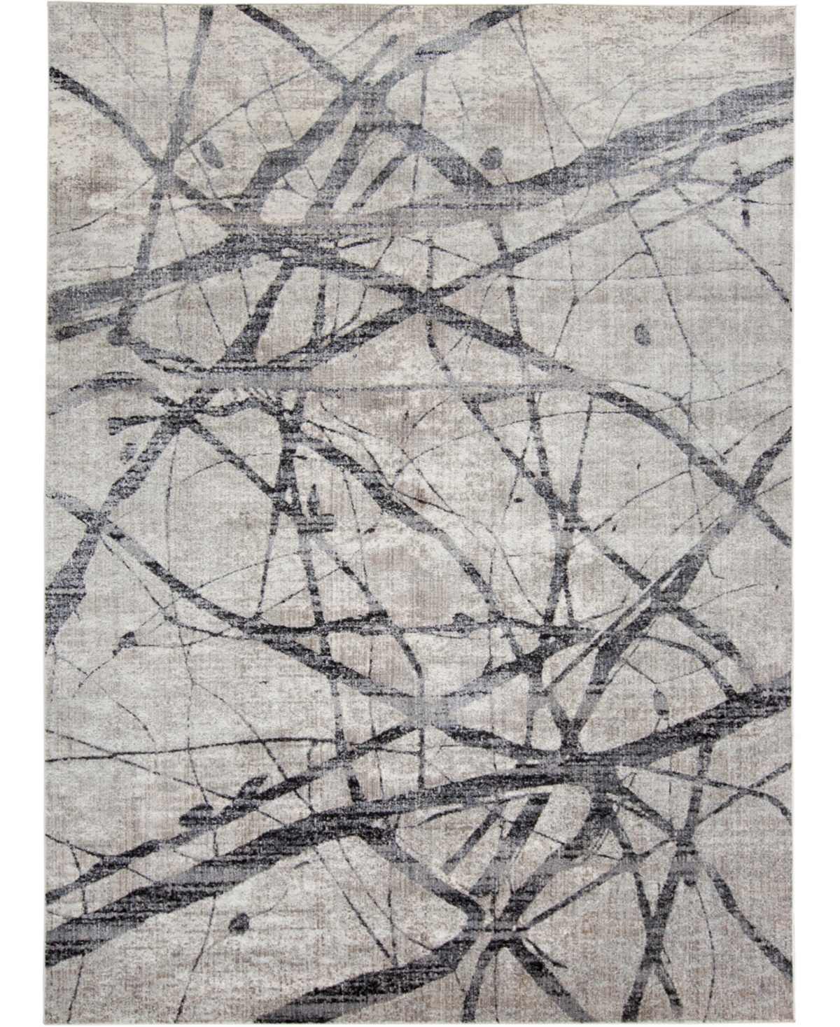 Feizy Kano 3877f 4'3"x6'3" Area Rug In Taupe,gray